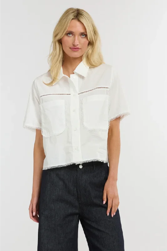 White Picnic Pocket Shirt By 365 DaysOrganic Cotton Shirts