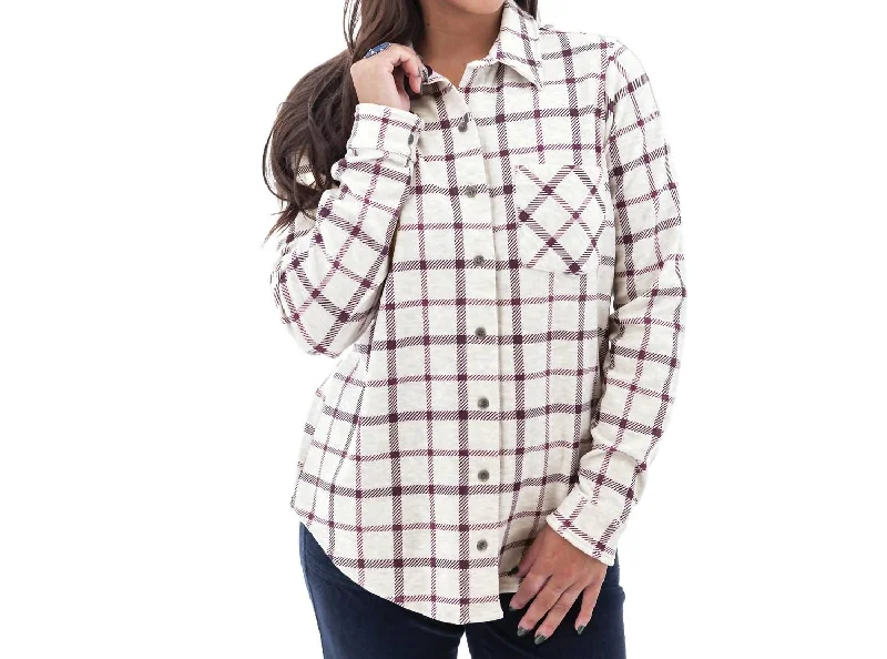 Luscious Plaid Shirt In WinterbloomMesh Shirts