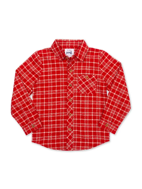 Check shirt redCropped Shirts