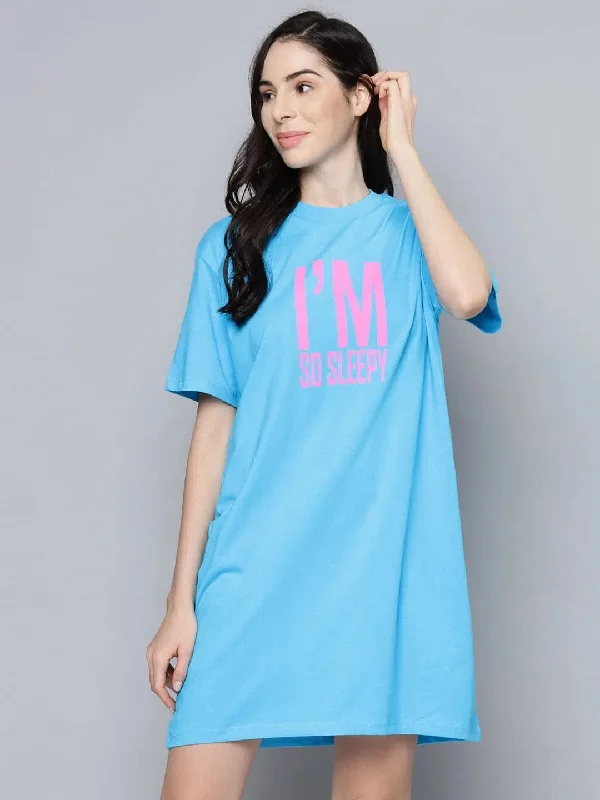 Blue IM-So-Sleepy SleepshirtRunning Shirts