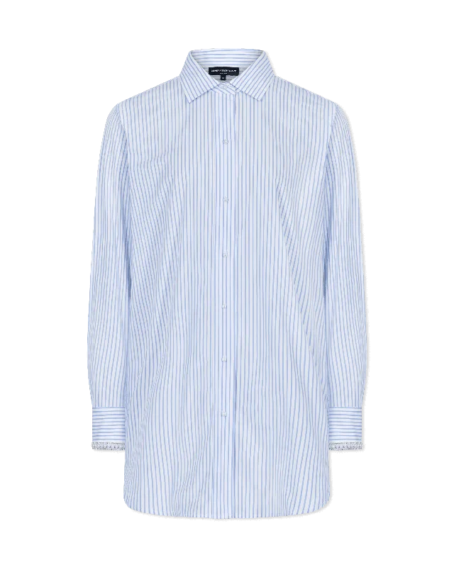 Generation Love Fiore Embellished Pinstripe ShirtFormal Shirts