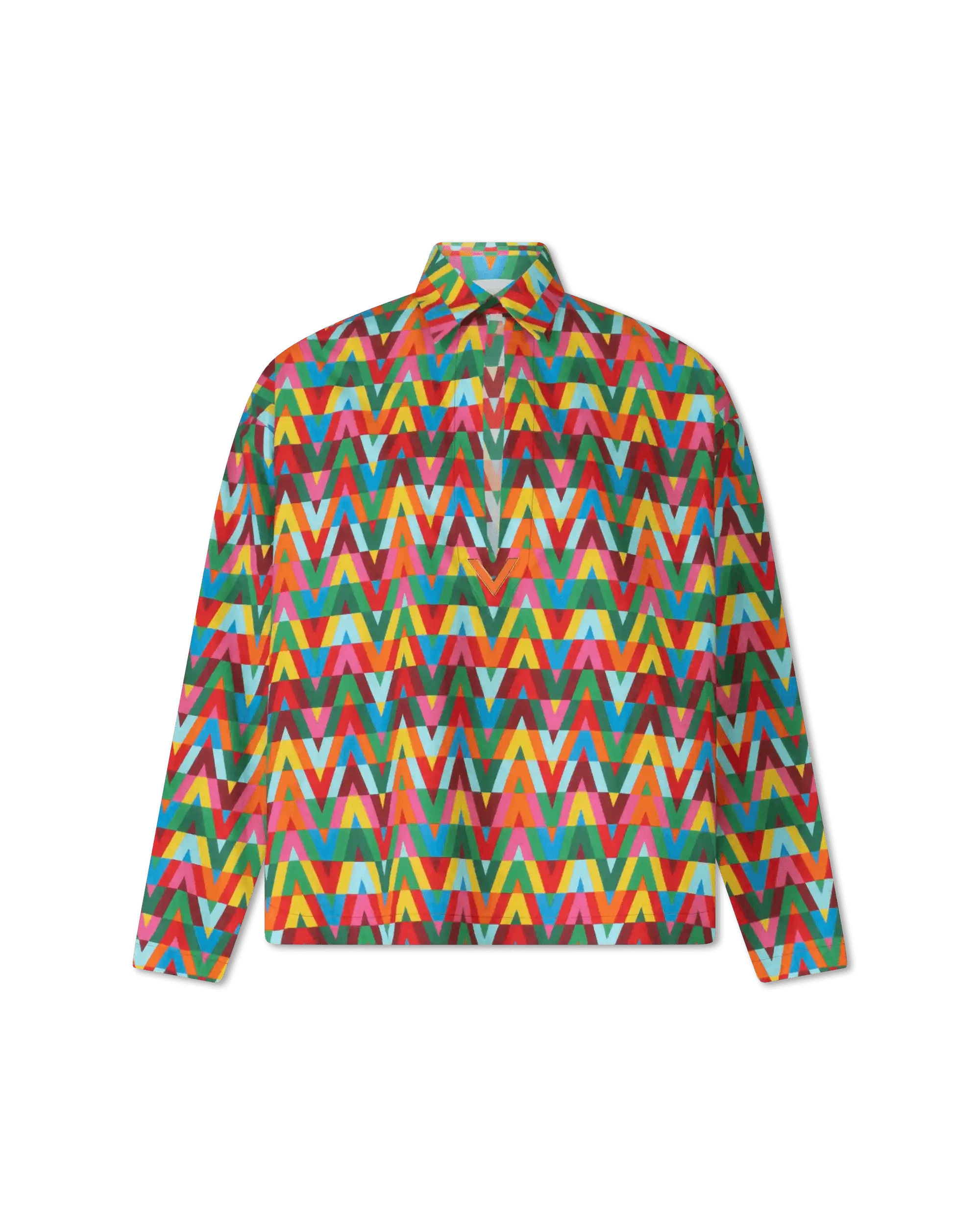 V Optical Multicolor ShirtVelvet Shirts