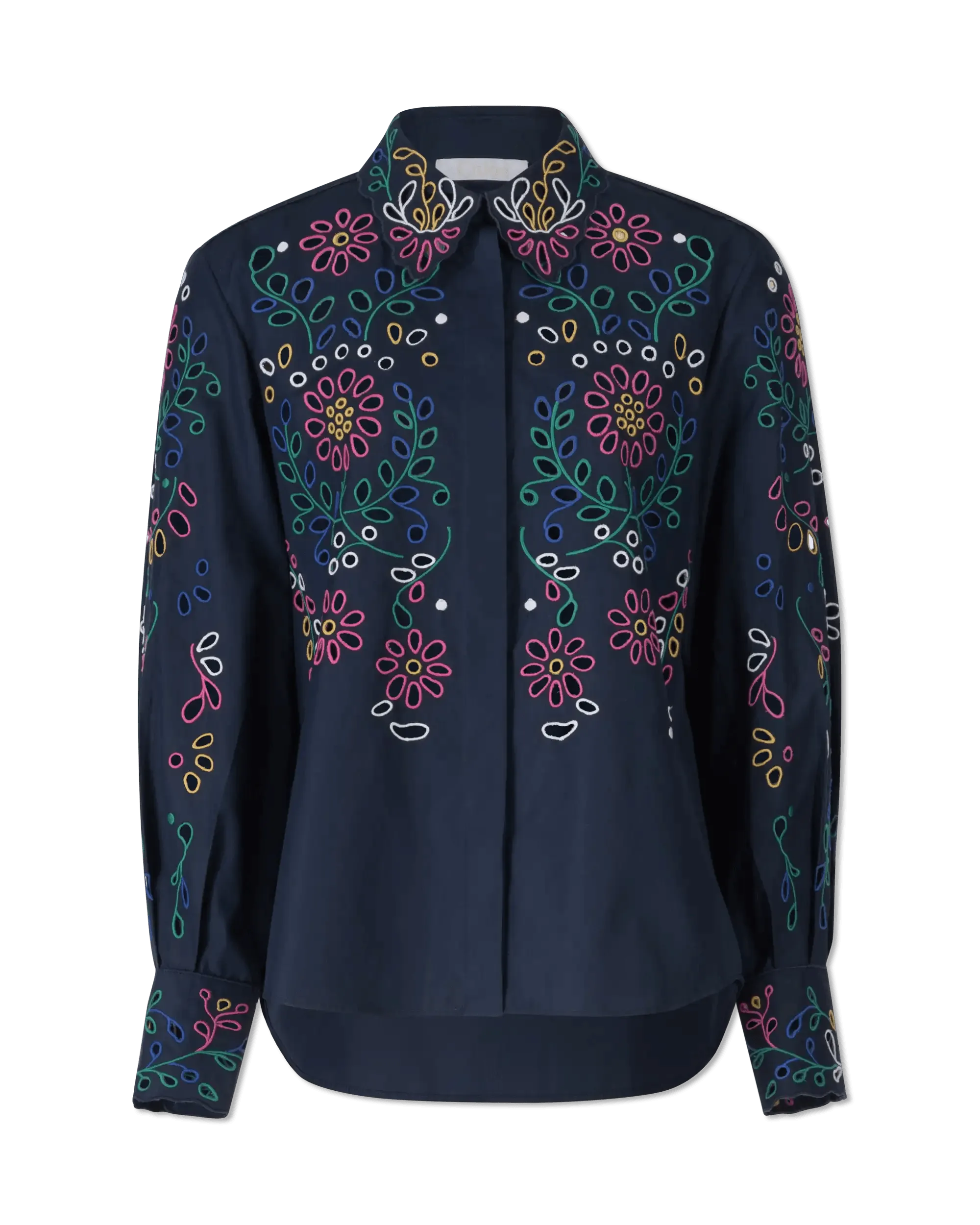 Embroidered Eyelet ShirtWork Shirts