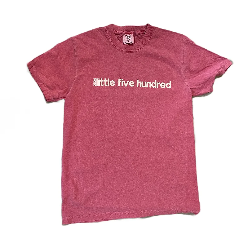 Polyester T-ShirtsLittle Five Hundred T-shirt - Cream and Crimson