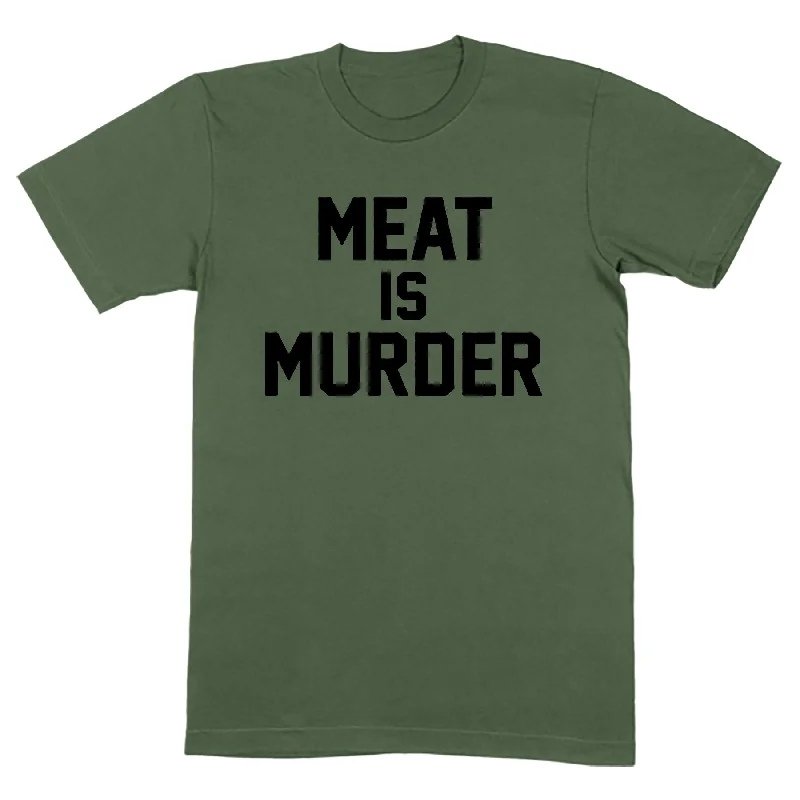 Sheer T-ShirtsMeat Is Murder BP Military Green T-Shirt