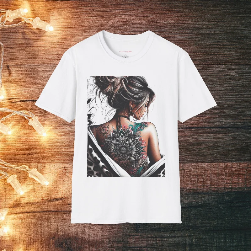 Vintage T-ShirtsBoho Gothic Style Woman with Tattoos T-Shirt