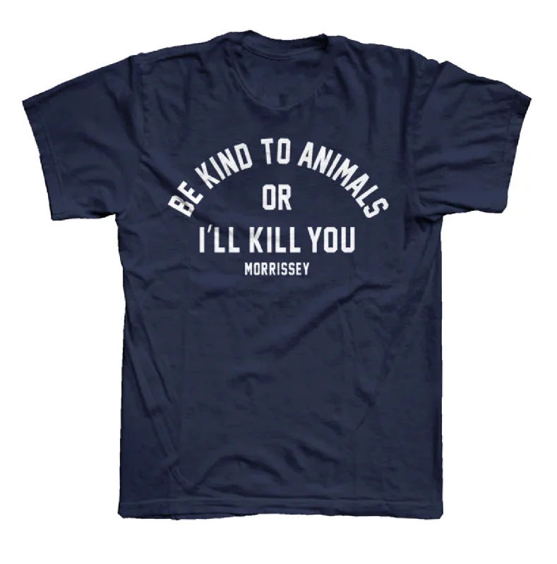 Button-Up T-ShirtsBe Kind To Animals Navy T-Shirt