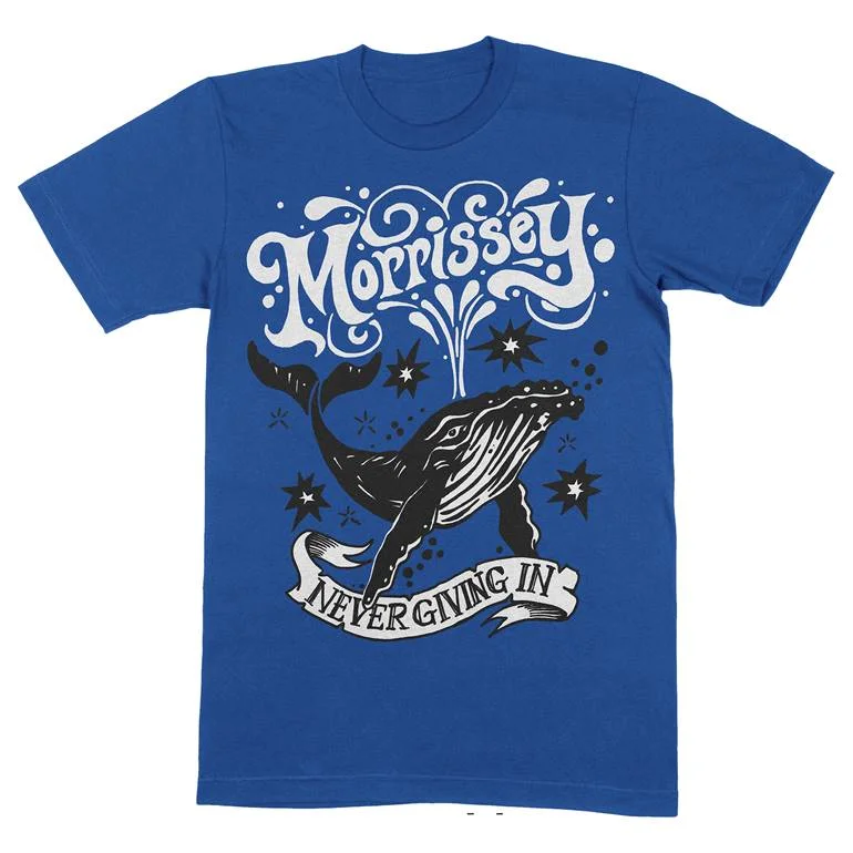 Urban T-ShirtsNever Giving In - Whale Metro Blue T-Shirt