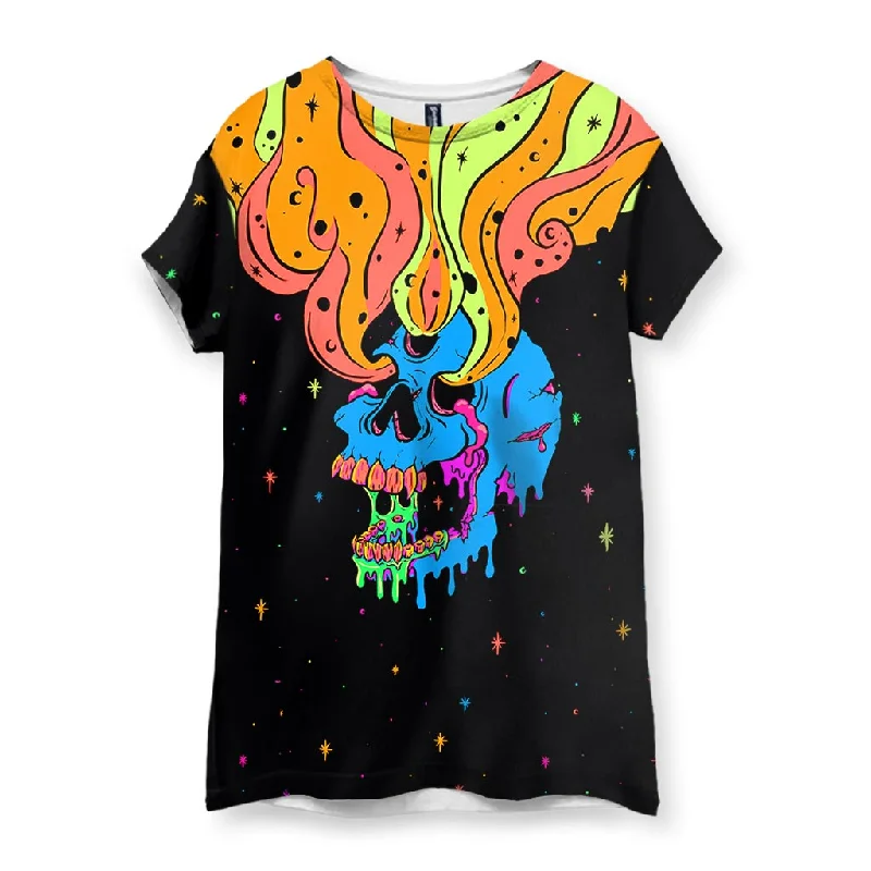 Silk T-ShirtsSkelly Space Drip Women's T-Shirt