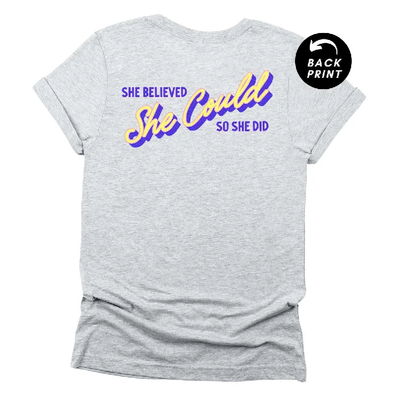 Sports Team T-ShirtsShe Believed She Could So She Did Feminist T-Shirt