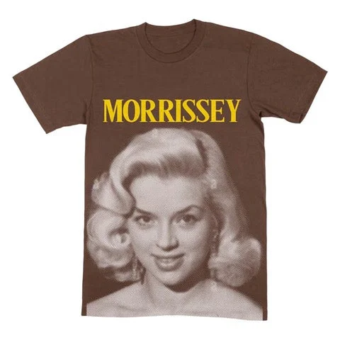 Organic Cotton T-ShirtsEARTH BROWN DIANA DORS HALFTONE T-SHIRT