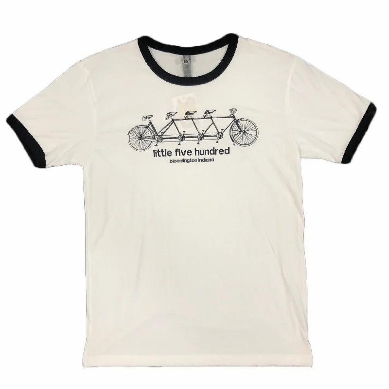 Linen T-ShirtsLittle Five Hundred T-shirt - Black and White Ringer