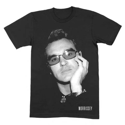 Tasseled T-ShirtsHand To Face Photo Black T-Shirt