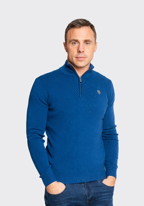 Yoga Knit TopsXV Kings by Tommy Bowe Unione Half Zip Sweater, Straight Blue