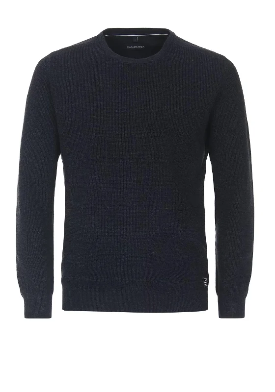 Performance Knit TopsCasa Moda Crew Neck Sweater, Night Blue