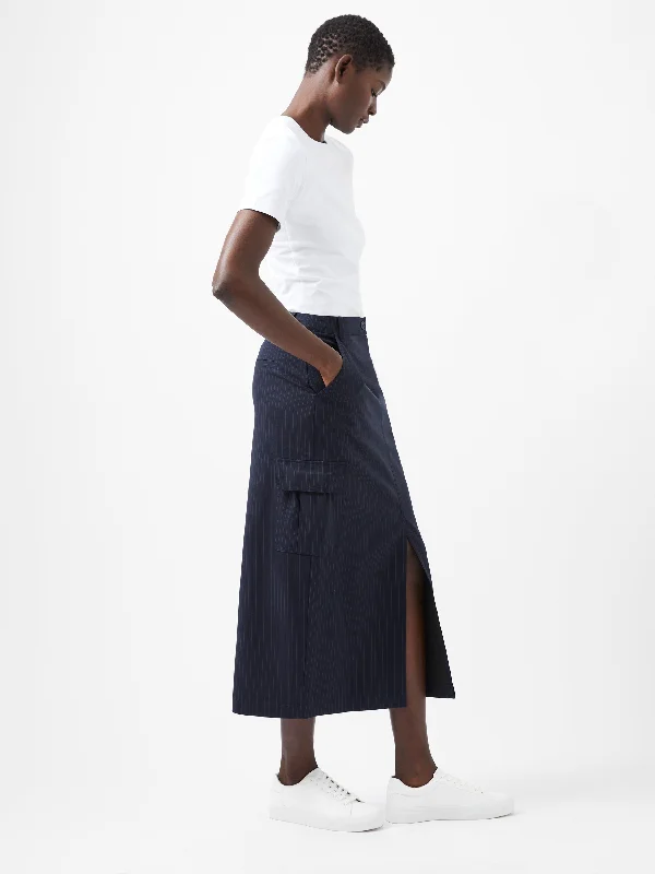 Hailey Pinstripe Cargo SkirtAthletic Skirt