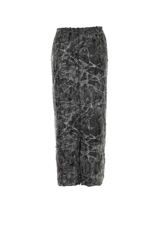 Malissa J One Size Distressed Skirt, GreyWedding Skirt