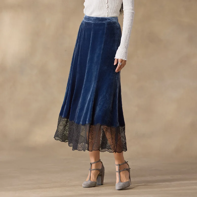 Velvet Evenings Skirt, PetiteBoho Skirt