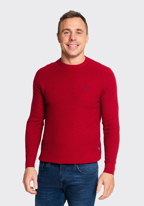 Studded Knit TopsXV Kings by Tommy Bowe Okney Sweater, Merlot