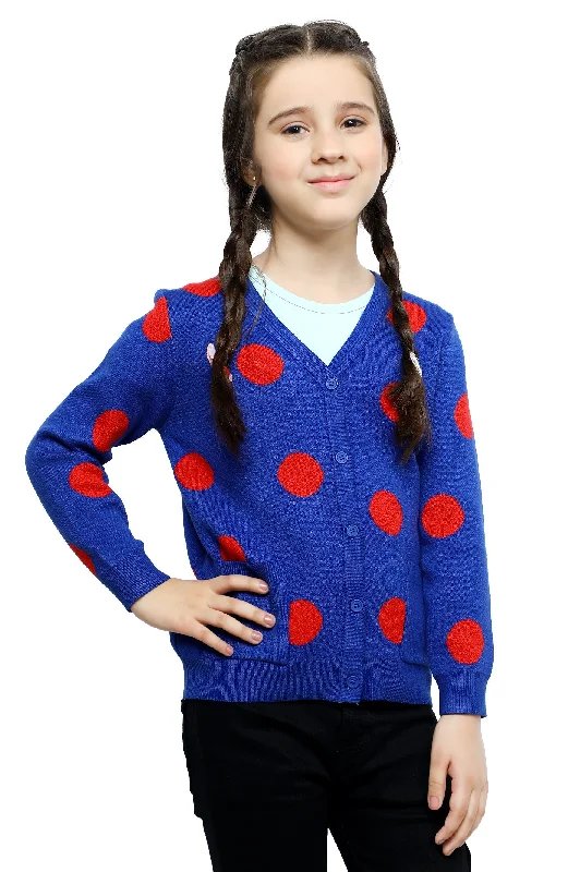 Casual Knit TopsGirls Sweater SKU: KGE-0150-BLUE