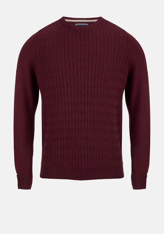 Luxury Knit Tops6th Sense Queen Crew Neck Sweater, Tawny Port