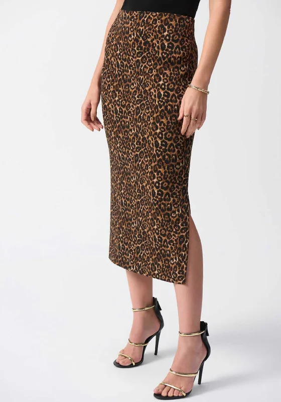 Joseph Ribkoff Jersey Midi Pencil Skirt, LeopardDirndl Skirt