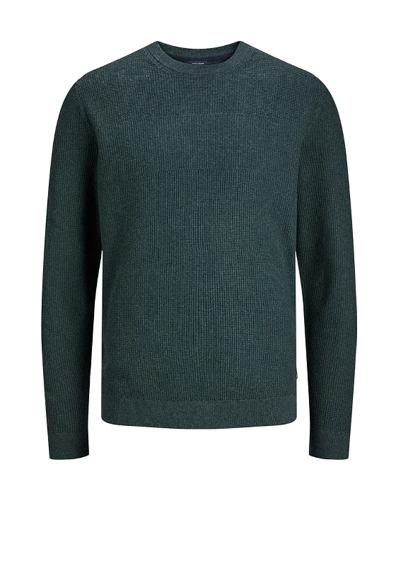 Skateboard Knit TopsJack & Jones Arthur Knit Crew Neck Sweater, Green Gables