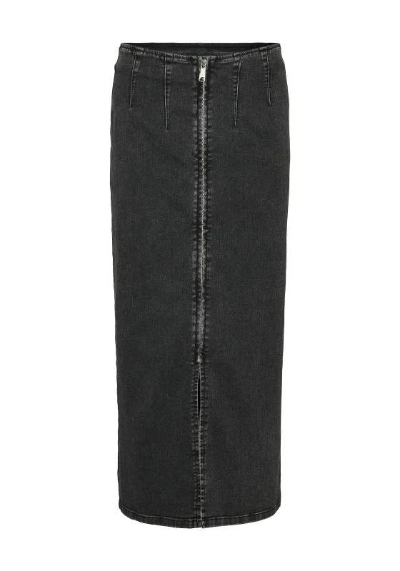 Vero Moda Monic Maxi Denim Skirt, Dark GreyModern Skirt