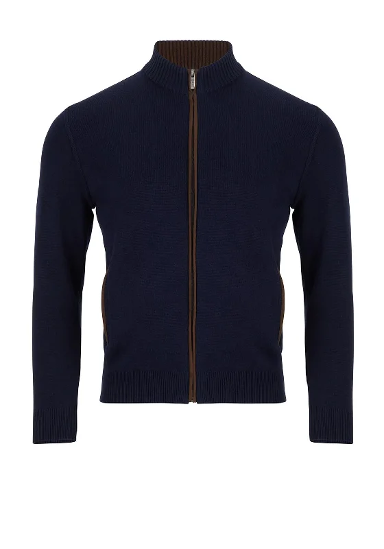 Athletic Knit TopsDaniel Grahame Full Zip Sweater, Navy