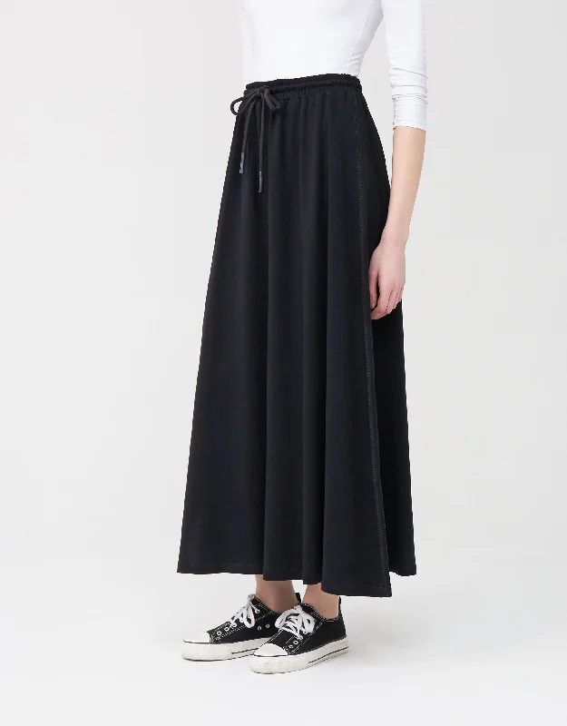 33"-37" Jersey Skirt with Elastic Drawstring WaistOver Skirt