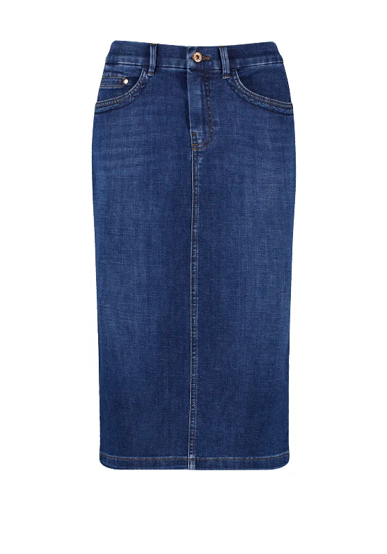 Gerry Weber Denim Midi Skirt, Dark BlueInsulated Skirt