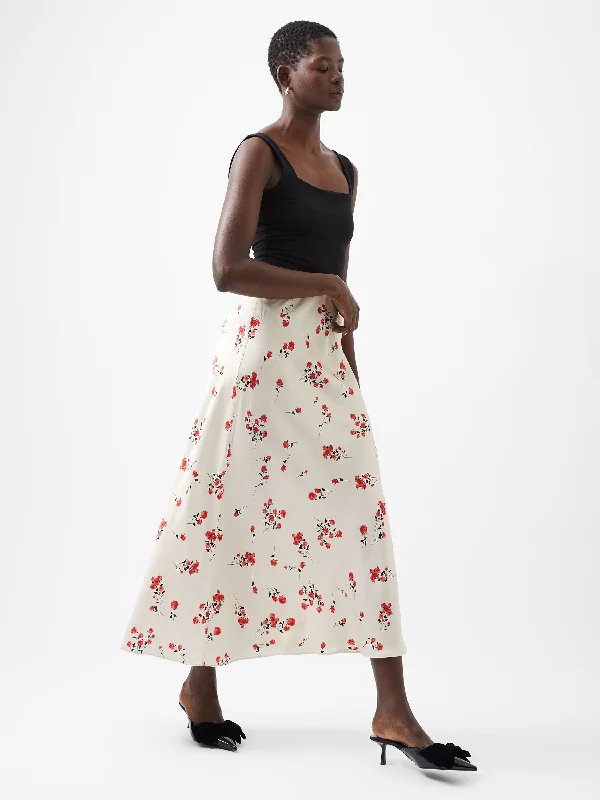 Floramour Ennis Eco Satin Maxi SkirtRunning Skirt