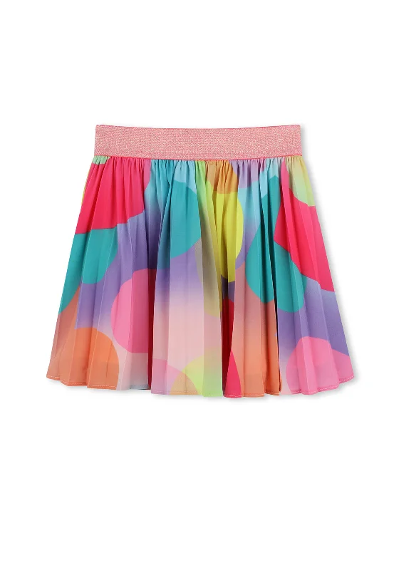 Billieblush Girls Pleated Print Skirt, MultiSarong