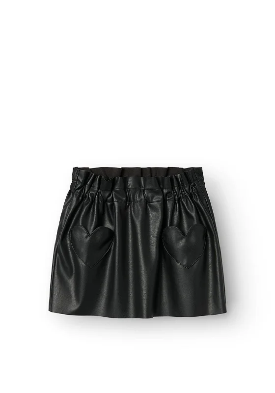 Name It Mini Girl Siannia Pu Skirt, BlackBubble Skirt