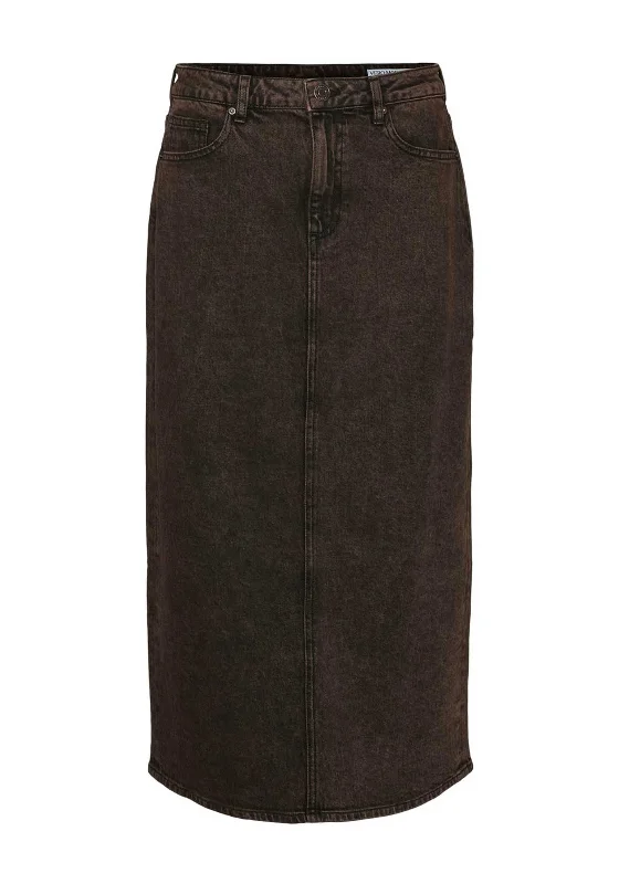 Vero Moda Billie Denim Pencil Skirt, BrownJumpsuit Skirt