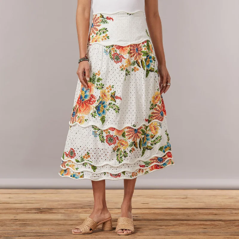 Delicate Garden SkirtFloral Skirt