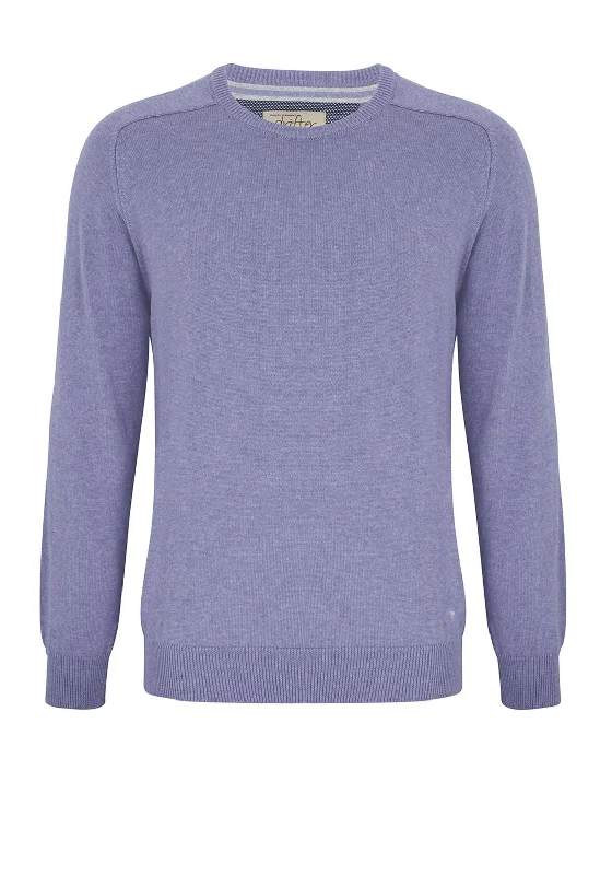 Polyester Knit TopsDaniel Grahame O Neck Sweater, Lavender