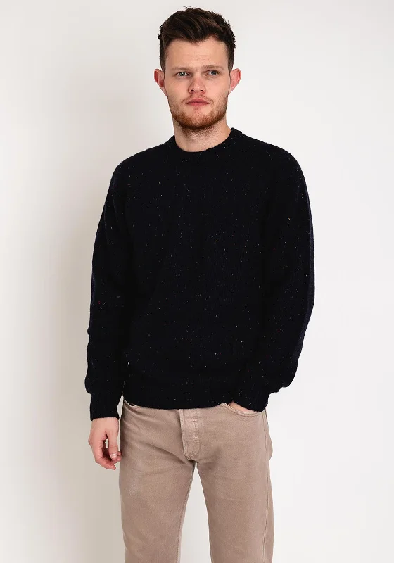 Collaborative Knit TopsCarhartt WIP Speckled Anglistic Sweater, Dark Navy