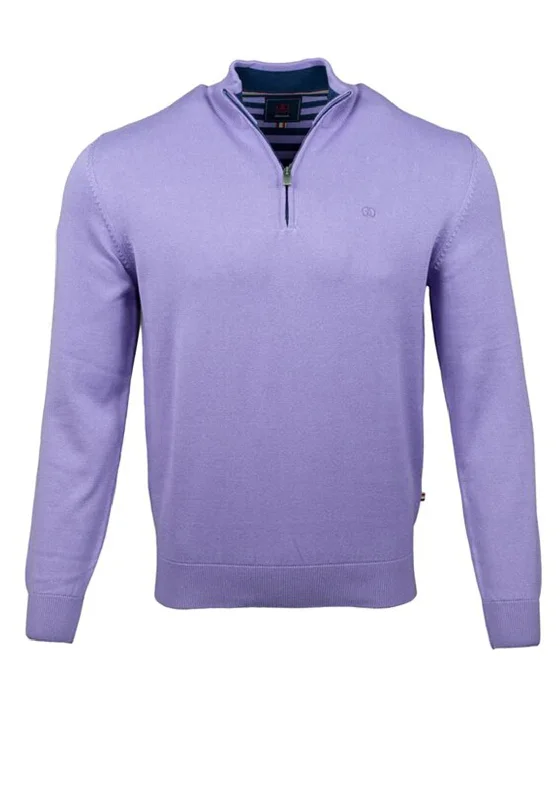 Hunting Knit TopsAndre Arklow Half Zip Sweater, Lilac