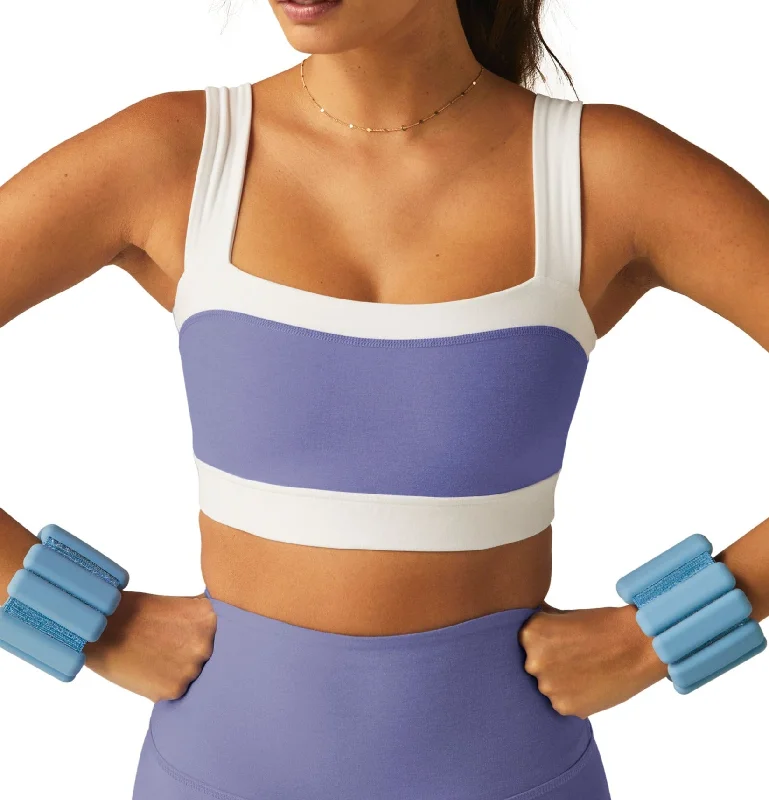 Polka-dot BraBeyond Yoga Spacedye Horizon Colorblock Bra