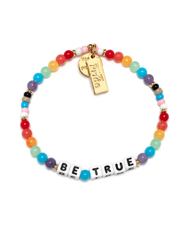 Embroidered BraLittle Words Project Be True Bracelet