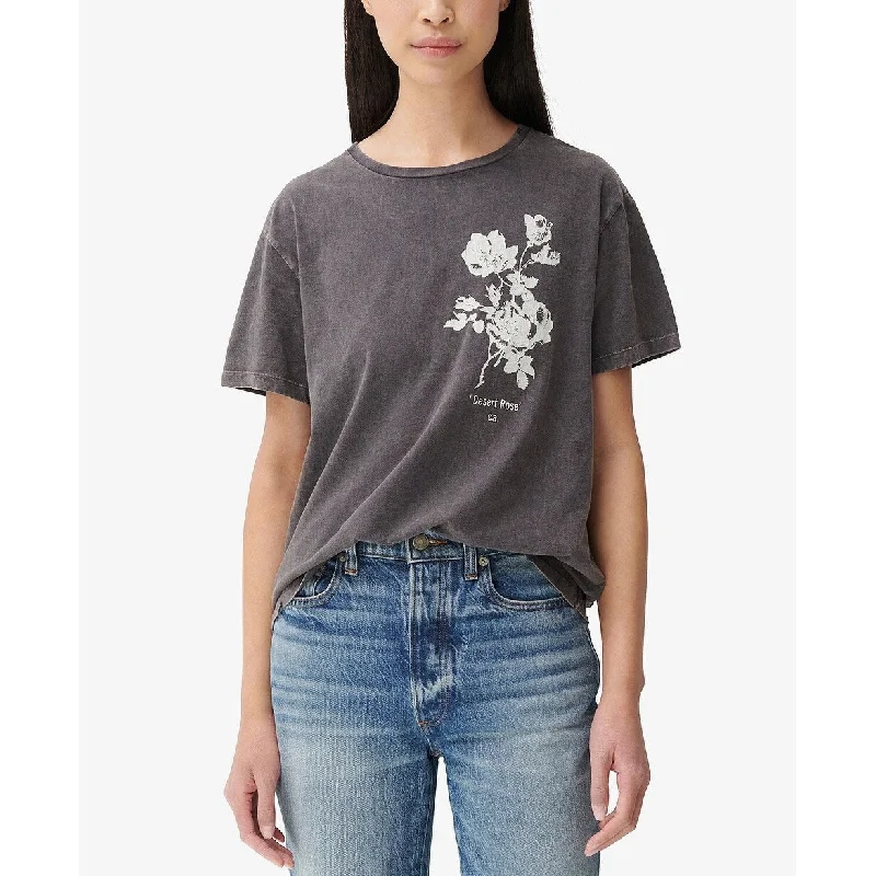 Seamless Wire-free BraLucky Brand Women's Desert Rose Graphic Tee Size Black Size X-Large - XL