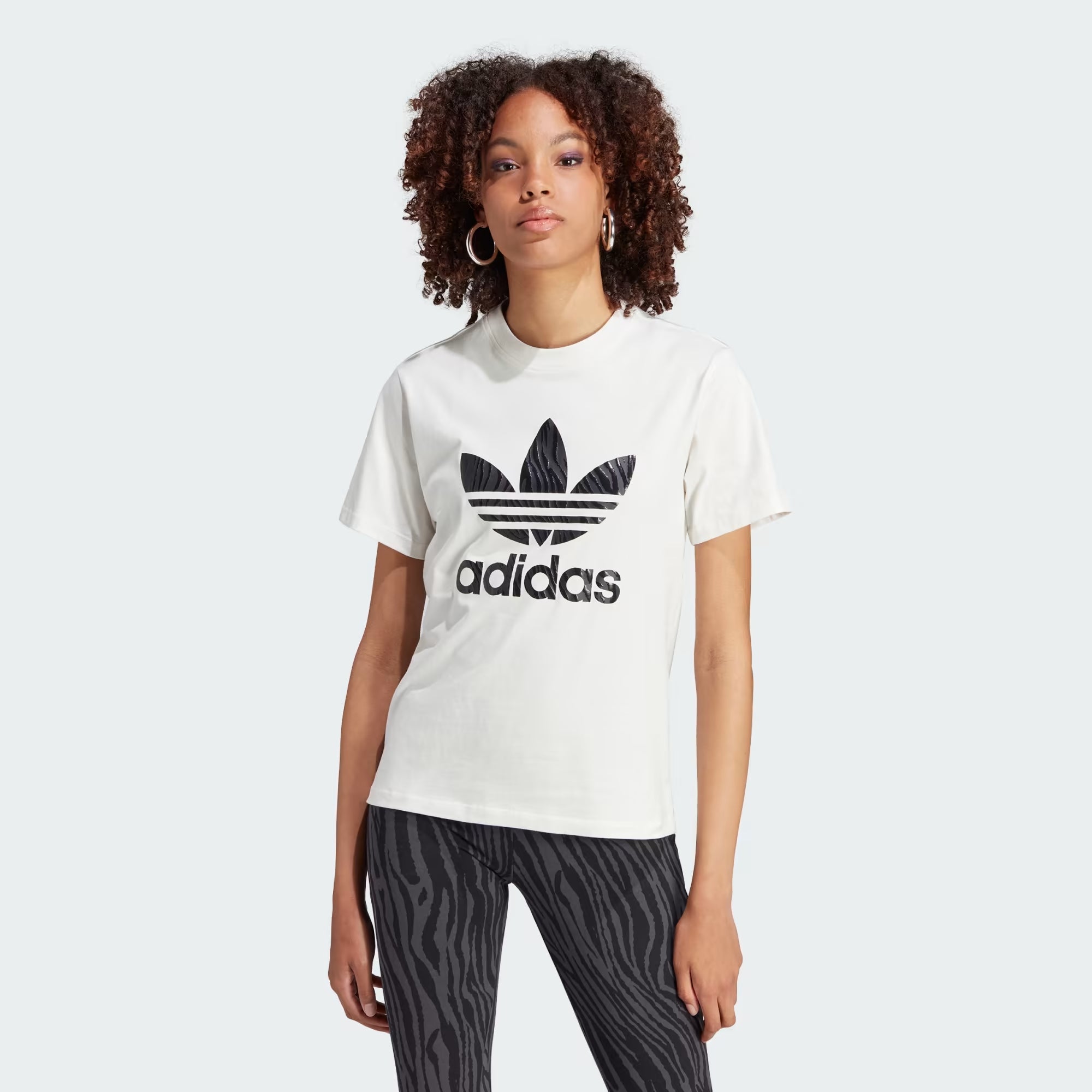 Cotton BraAdidas Zebra Animal Print Infill Tee - Women