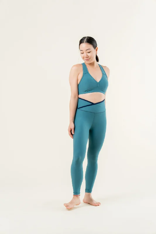 Running BraLift Your Spirits Bra - Eucalyptus Blue Heather