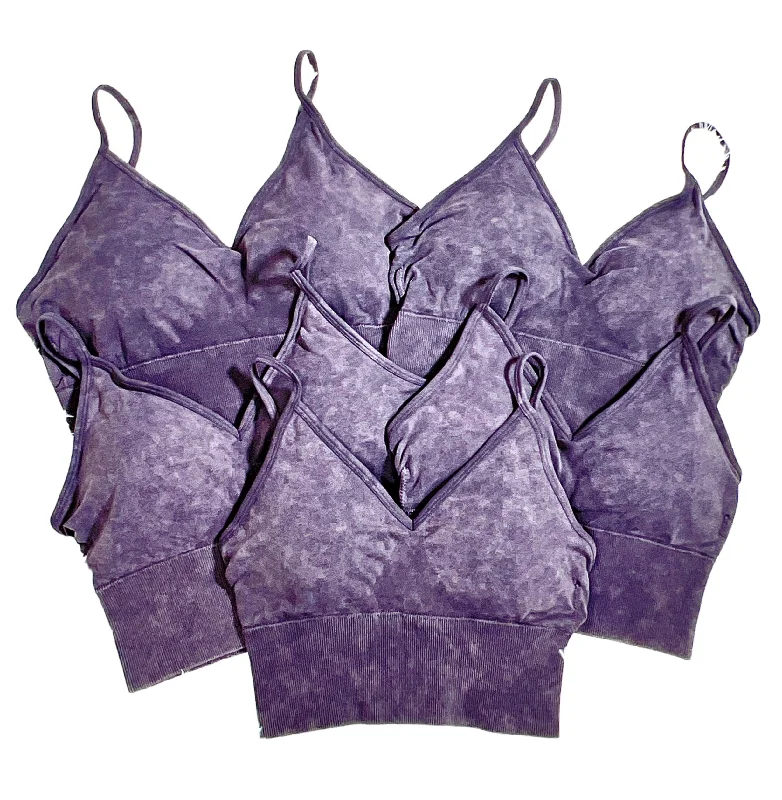 Embroidered BraPerfect For Anything Padded Bra Top - Amethyst