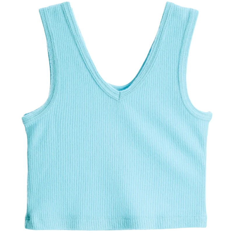 Minimizer BraSuper Soft Waffle Brami Top Aqua