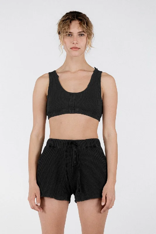 Unpadded BraLuxe Thermal Henley Bralette