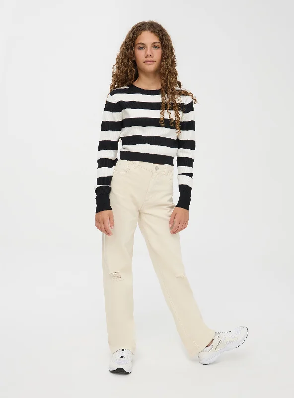 Kids Girls Long pantsElastic-waist