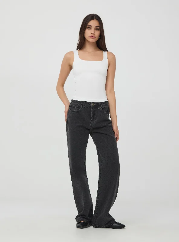 Woman Long pants jeansHigh-waisted