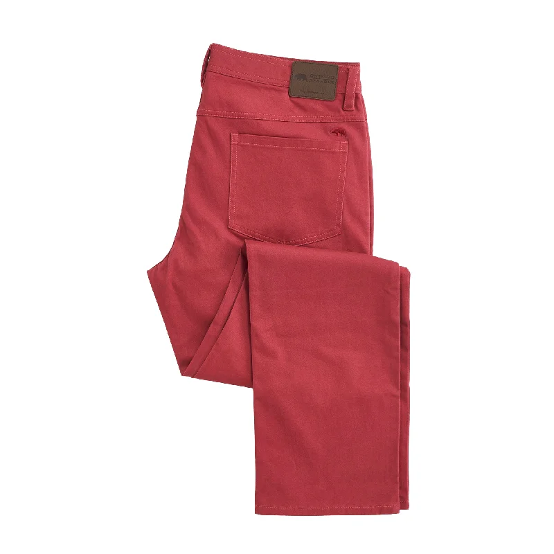 Flex Five Pocket Stretch Pant Earth RedPegged Pants